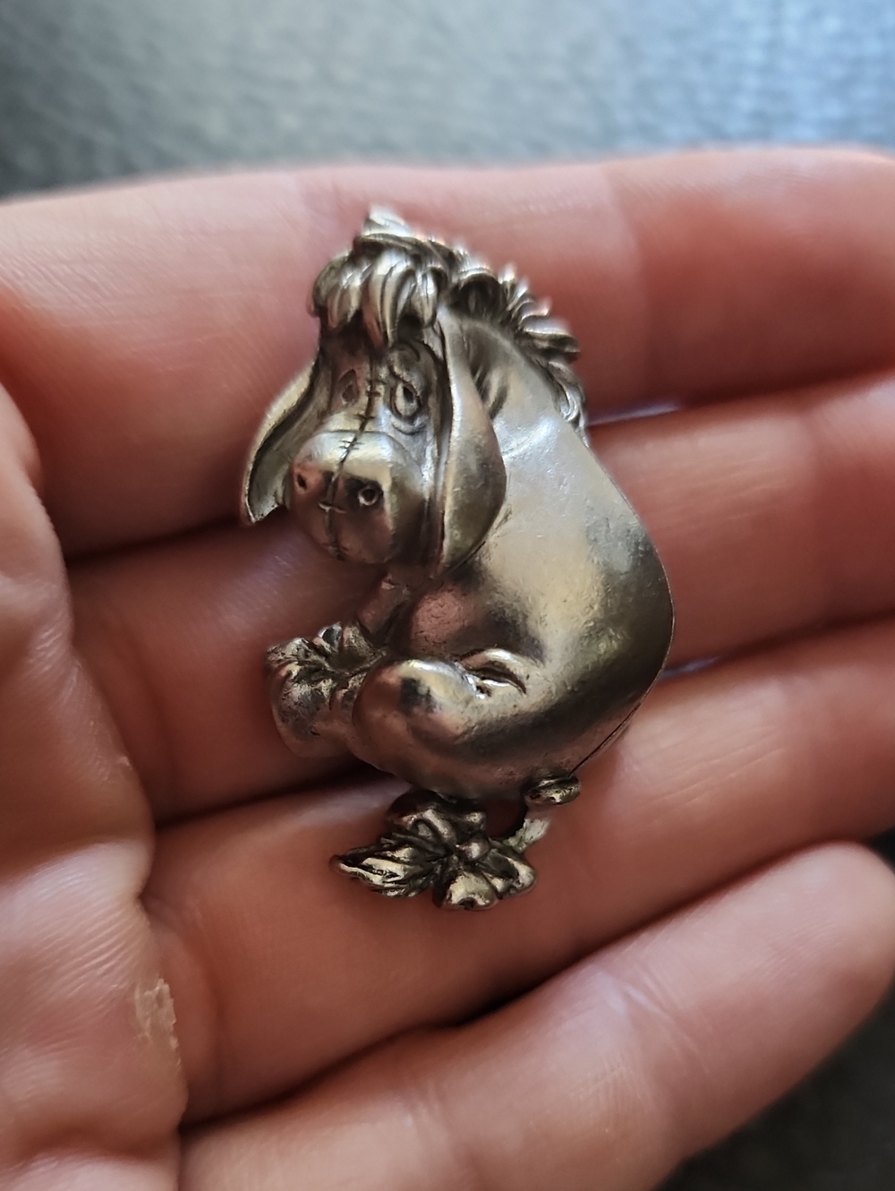 Eeyore Disney Brooch- Silver Tone